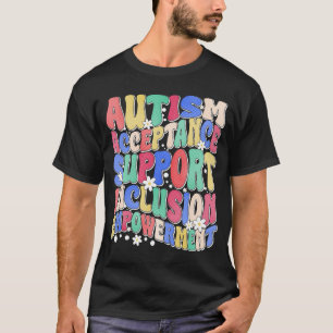 Autismus Akzeptanz Inklusion Unterstützung Ermutig T-Shirt