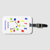 Autismus Akzeptanz Puzzle Autismus Bewusstsein Tag Gepäckanhänger (Vorderseite (Horizontal))