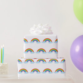 Autismus-Akzeptanz-Regenbogen Buntes Muster Einzig Geschenkpapier