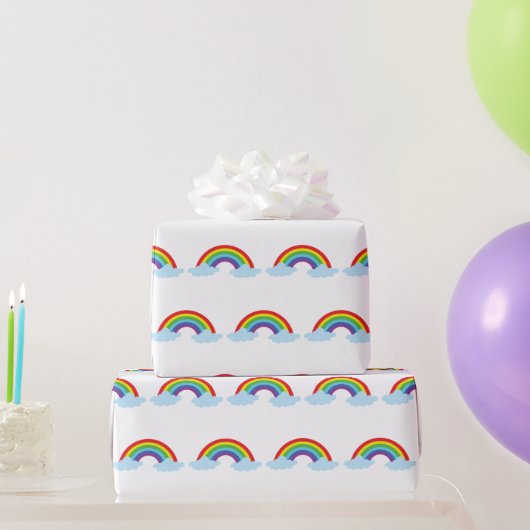 Autismus-Akzeptanz-Regenbogen Buntes Muster Einzig Geschenkpapier (Partygeschenke)