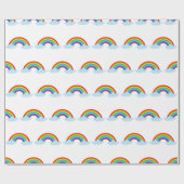 Autismus-Akzeptanz-Regenbogen Buntes Muster Einzig Geschenkpapier (Flach)