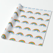 Autismus-Akzeptanz-Regenbogen Buntes Muster Einzig Geschenkpapier (Ungerollt)