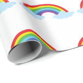 Autismus-Akzeptanz-Regenbogen Buntes Muster Einzig Geschenkpapier (Rolleneckpunkt)