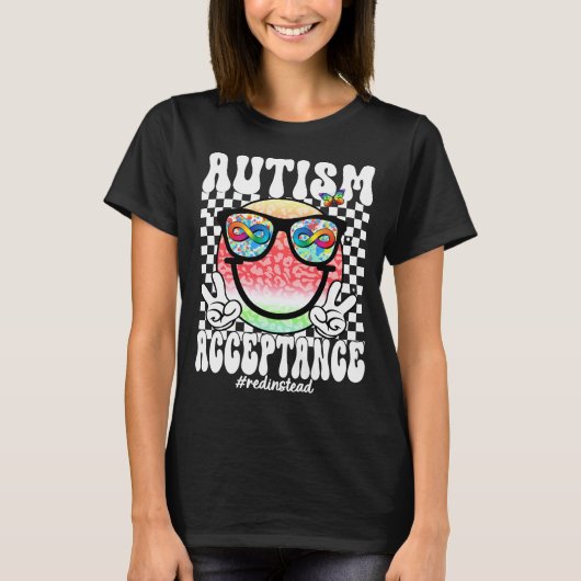 Autismus-Akzeptanz-Smiley (2 T-Shirt (Vorderseite)