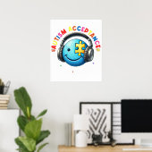 Autismus-Akzeptanz-Smiley  Poster (Heimbüro)