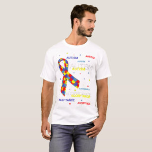 Autismus Akzeptanzbandpunkte T-Shirt
