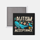 Autismus Akzeptanzwal Magnet (Vorderseite/Rückseite)