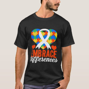 Autismus-Akzeptiere Unterschiede Autismus-Aufkläru T-Shirt
