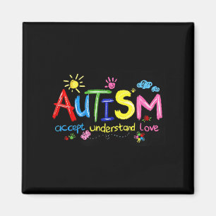 Autismus akzeptieren Liebe Autismus Bewusstsein 1 Magnet