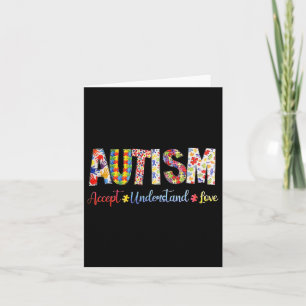 Autismus akzeptieren Liebe Autistische Männer Frau Karte