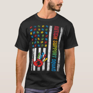 Autismus-Amerikanische-Flagge-Autismus-Unterstützu T-Shirt