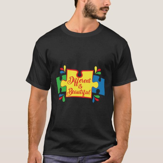 Autismus anders und schön aktiv T-Shirt (Vorderseite)