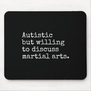 Autismus Asd Aspie Karate Kung Fu Autistischer Mar Mousepad