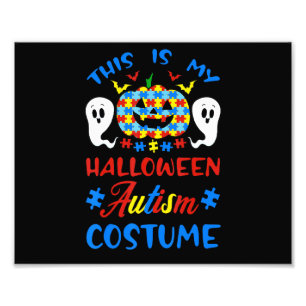 Autismus-Asd-Awareness-Halloween-Kostüm-Puzzle-Tei Fotodruck