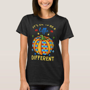 Autismus-Asd-Bewusstseins-Puzzleteile-Kürbis-Hallo T-Shirt