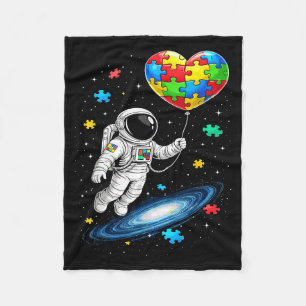 Autismus Astronaut Ballon Autismus Bewusstsein Wel Fleecedecke