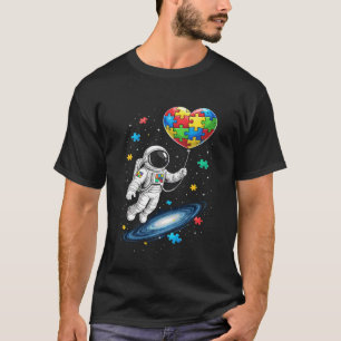 Autismus Astronaut Ballon Autismus-Bewusstsein Wel T-Shirt