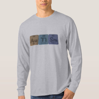 Autismus-Au-Ti-Inspektion-Gold-Titan-Samarium T-Shirt