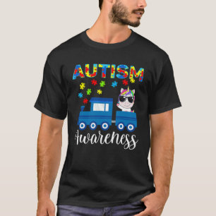 Autismus-Aufklärungstag Einhorn-Zug Puzzleteil T-Shirt