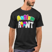 Autismus Aun Awareness Puzzle Pieces Farben T-Shirt (Vorderseite)