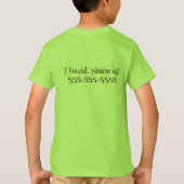 Autismus-Ausflüge T-Shirt (Rückseite)