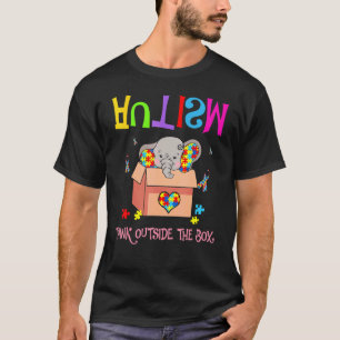 Autismus außerhalb der Box-Elefanten-Autismus-Bewu T-Shirt