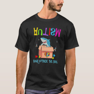 Autismus Außerhalb Der Box Hai Autismus-Bewusstsei T-Shirt