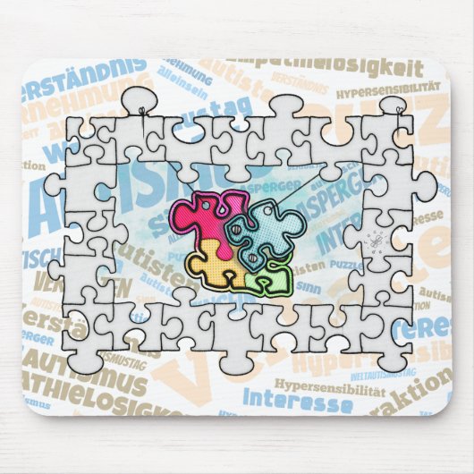 Autismus Autism  Mousepad (Vorne)