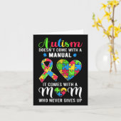 Autismus-Autismus-Autismus-Bewusstsein bei Inspira Karte (Gelbe Blume)