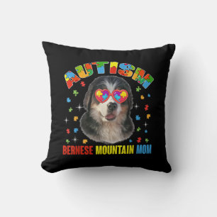Autismus Autismus Bernese Mountain Hund Mama Puzz Kissen
