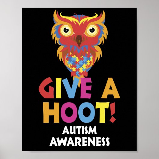 Autismus Autismus Bewusstsein geben Poster (Vorne)