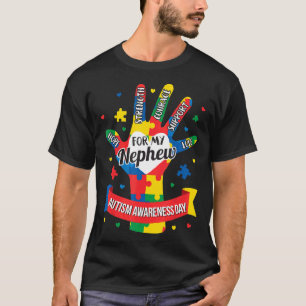 Autismus-Autismus-Bewusstsein Neffe Tante Onkel Pu T-Shirt