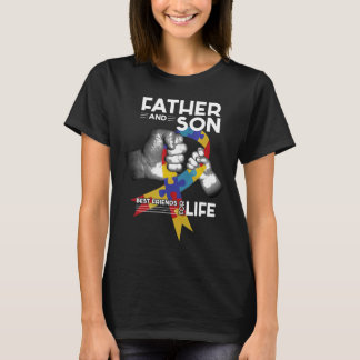 Autismus-Autismus Bewusstseinsbildung Vater Sohn T-Shirt