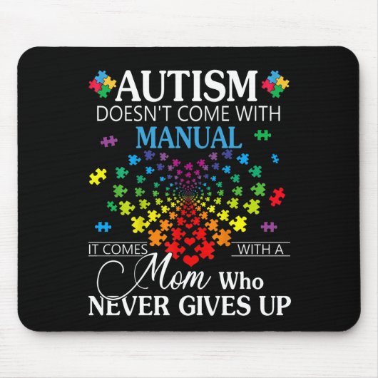 Autismus| Autismus kommt nicht mit manueller Hand Mousepad (Vorne)