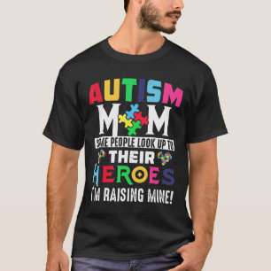 Autismus-Autismus-Mutter Mein Sohn ist ein Held Au T-Shirt