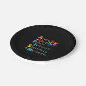 Autismus| Autismus starke Definition Pappteller (Schrägansicht)