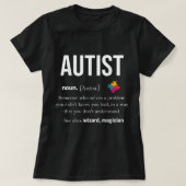Autismus Autistic Asperger Syndrom Aspie Puzzle Au T-Shirt (Design vorne)