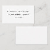 Autismus Autistische Geduld Kindheitsinformationen Visitenkarte (Vorne/Hinten)