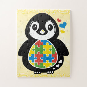 Autismus AW Puzzle mit Geschenkboxen, 30 umrissene