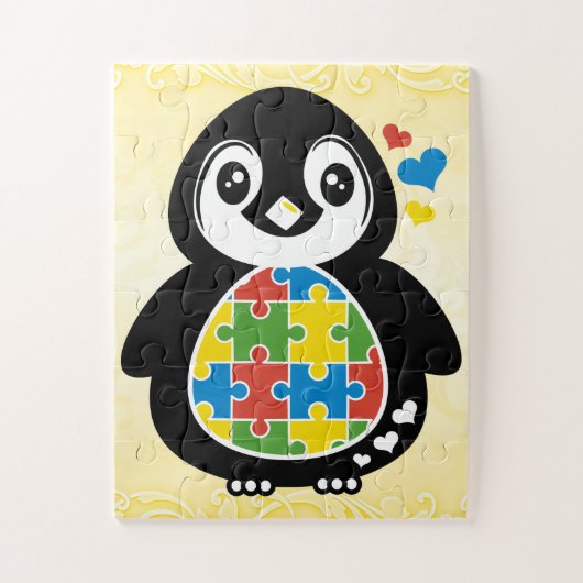 Autismus AW Puzzle mit Geschenkboxen, 30 umrissene (Vertikal)