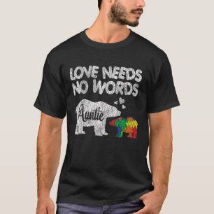 Autismus Awareness Auntie Bären Familie Autistisch T-Shirt
