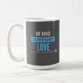 Autismus Awareness.be kind.support.Liebe. Tassen (Links)