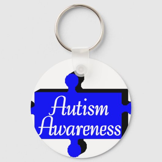 Autismus Awareness (Blue PP) Schlüsselanhänger (Vorderseite)