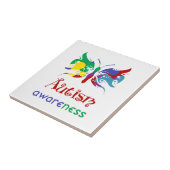 Autismus Awareness Butterfly Fliese (Seite)