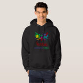 Autismus Awareness Butterfly Hoodie (Vorne ganz)