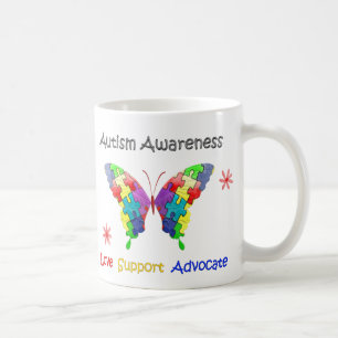 Autismus Awareness Butterfly Kaffeetasse
