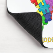 Autismus Awareness Butterfly Mousepad (Ecke)