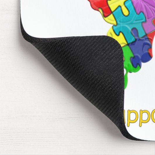 Autismus Awareness Butterfly Mousepad (Ecke)