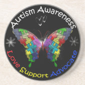 Autismus Awareness Butterfly Untersetzer (Vorne)