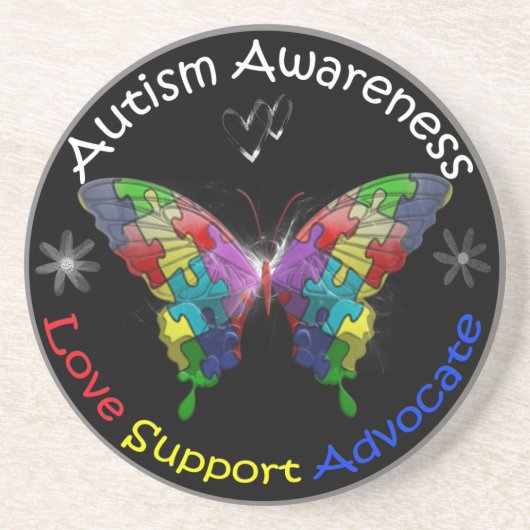 Autismus Awareness Butterfly Untersetzer (Vorne)